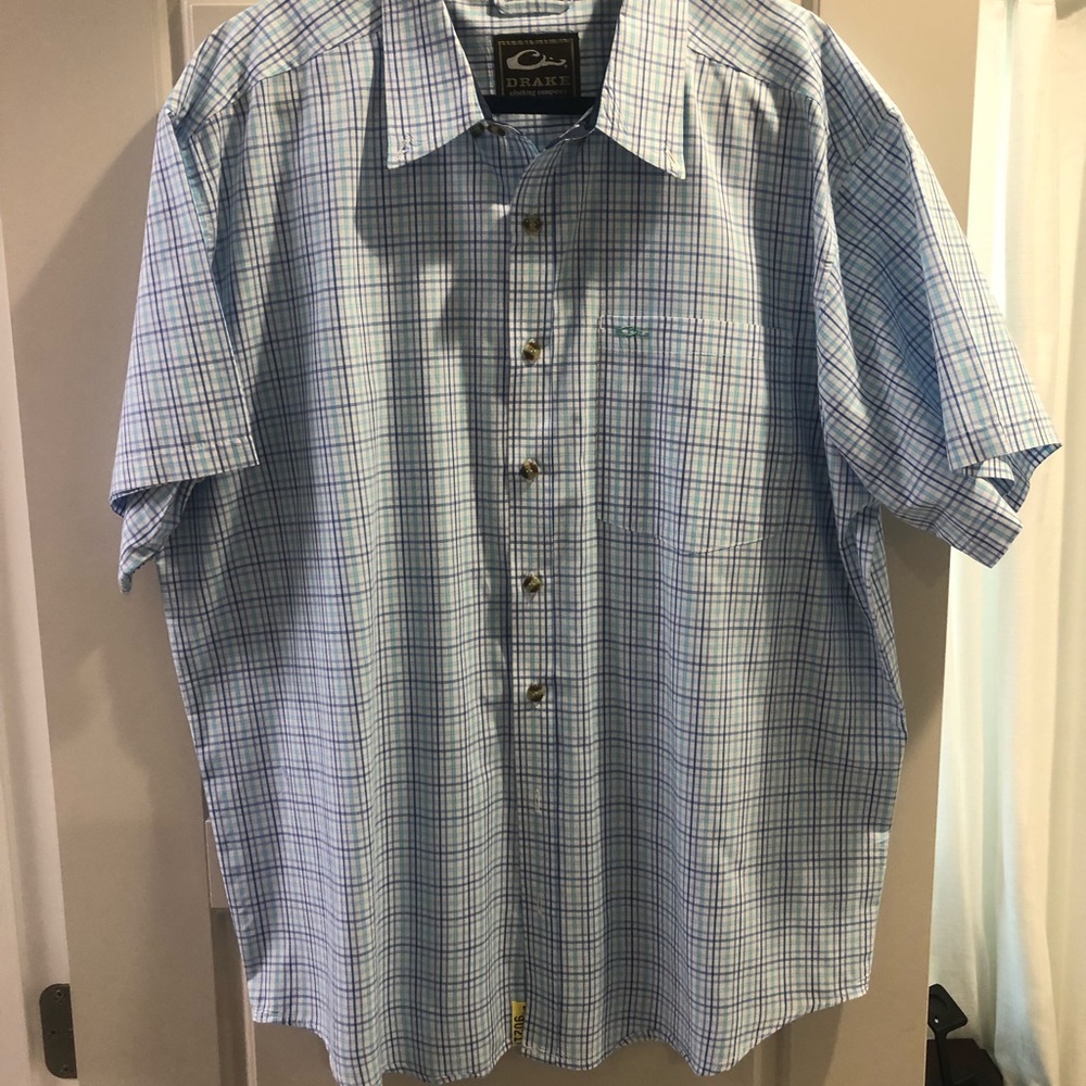 DRAKE XL short sleeve button down